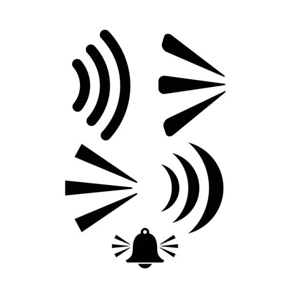 Sound Wave Vector Icon Set — Stock Vector