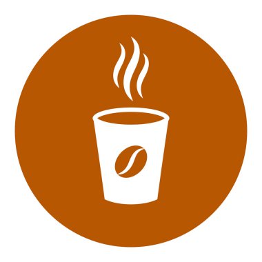 Aromatik kahve fincanı vektör simgesi