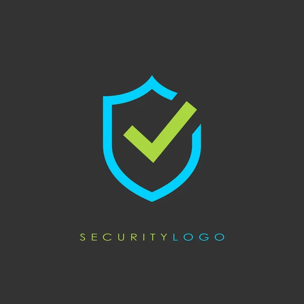 Logotipo Seguridad Vector Diseño — Archivo Imágenes Vectoriales