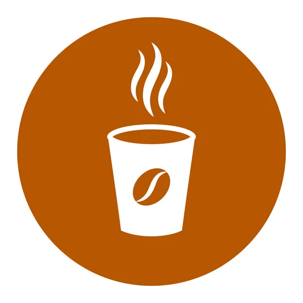 Taza Café Aromático Vector Icono — Vector de stock