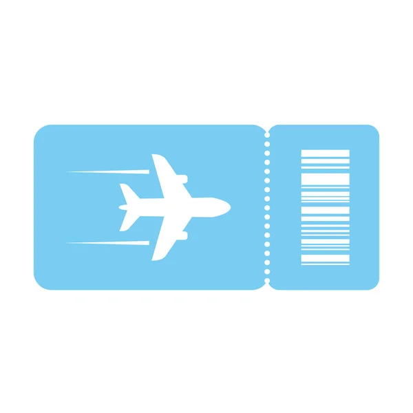 Plane Ticket Vector Icon — Stock Vector