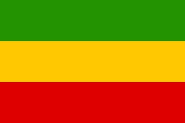 Rastafari üç renkli vektör bayrağı