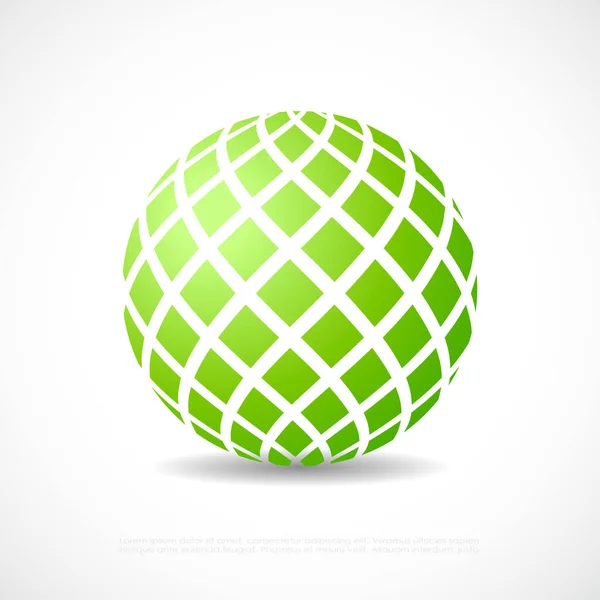 Абстрактна Зелена Піктограма Орбіти — стоковий вектор
