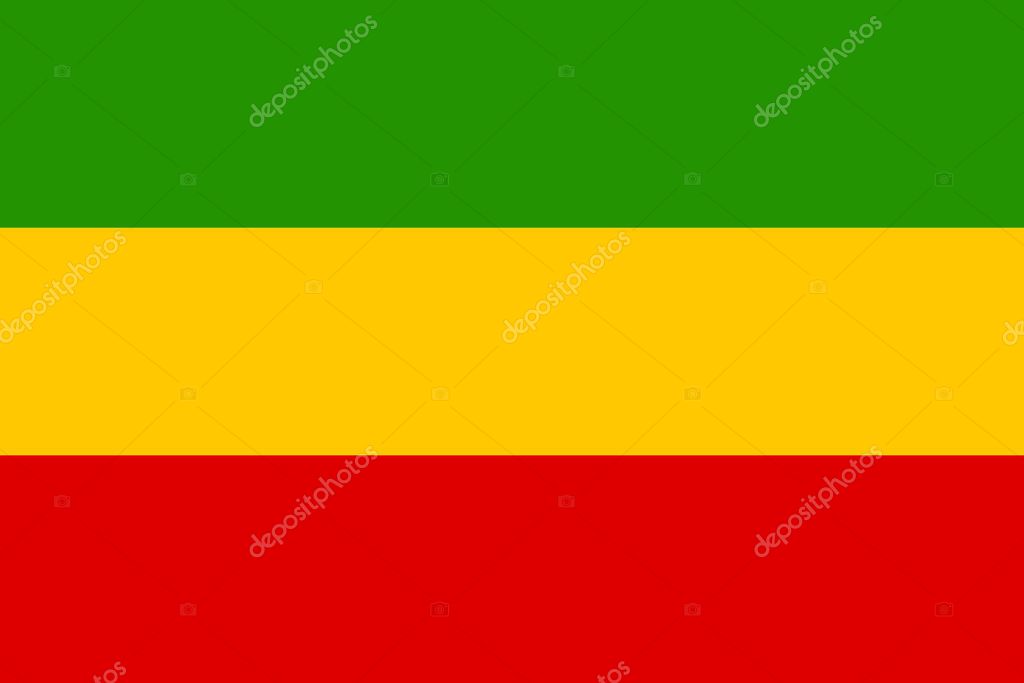 Rastafari tricolor vector flag