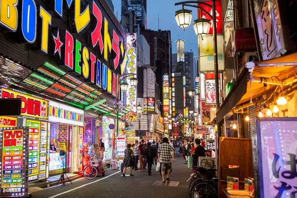Nära Pittoreska Gatan Shinjuku Distriktet Tokyo Japan — Stockfoto