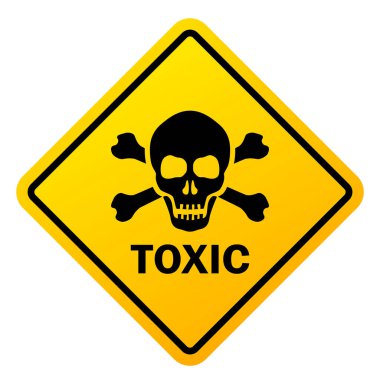 Toksik güvenlik uyarısı işareti