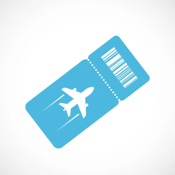 Ikona Wektora Biletu Lotniczego — Wektor stockowy