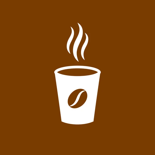 Koffiebeker Vector Pictogram — Stockvector