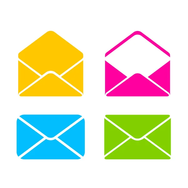 Colorful Envelope Vector Icon — ストックベクタ