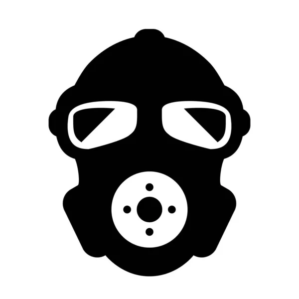 Respirator Gas Mask Vector Icon — Stock Vector
