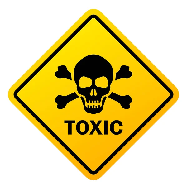 Försiktighetstecken För Toxisk Säkerhet — Stock vektor
