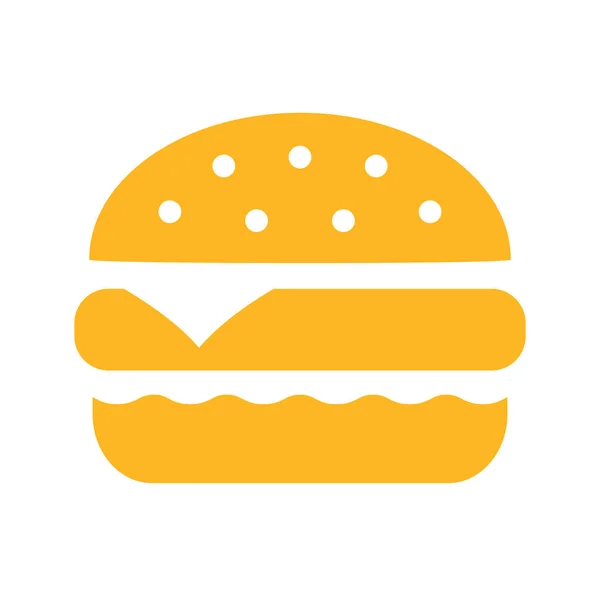 Ikona Sieci Web Wektor Hamburger — Wektor stockowy
