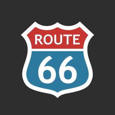 Rota 66 vektör işareti