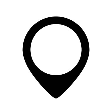 Konum iğne işaretleyici vektör simgesi