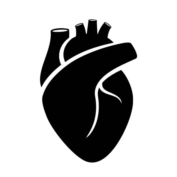 Human Heart Medical Vector Icon — Vector de stock