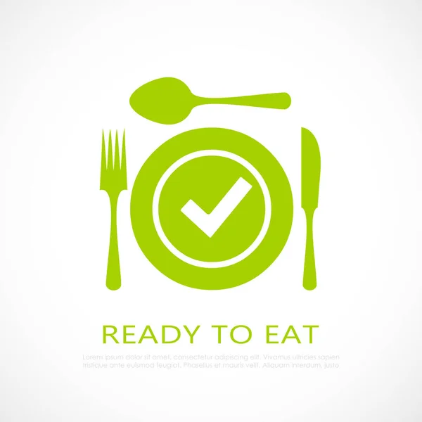 Ready Eat Healthy Food Icon — Wektor stockowy