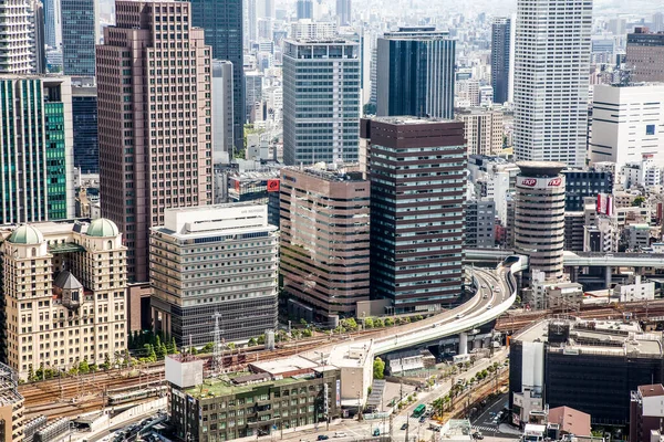 Osaka Japón Abril 2022 Vista General Populosa Megalópolis Japonesa —  Fotos de Stock