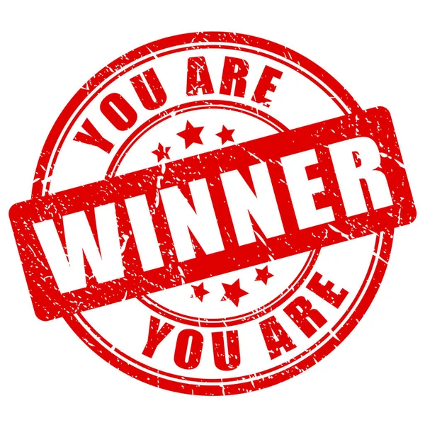 Kazanan sensin Grunge kauçuk damgası