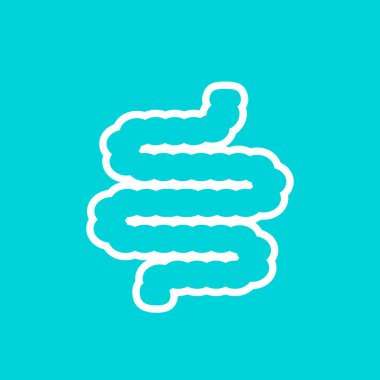 Bağırsak dış hat vektör simgesi