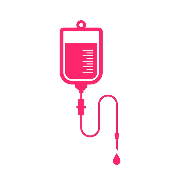 Blood Infusion Vector Icon — Vettoriale Stock