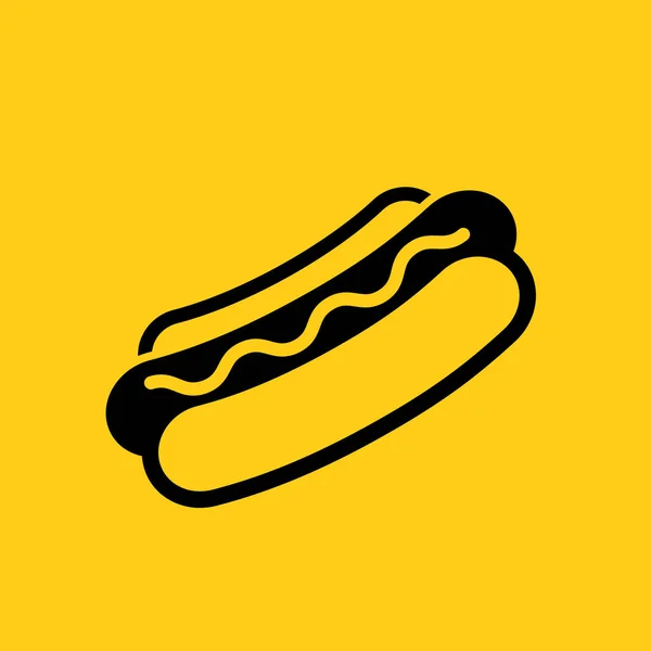 Hotdog Vector Icono Web — Archivo Imágenes Vectoriales