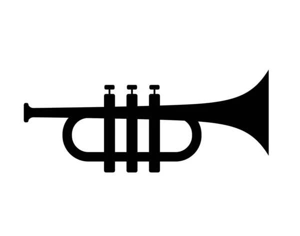 Trompeten Silhouetten Vektor Symbol — Stockvektor