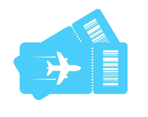 Kilka Biletów Lotniczych Wektor Ikona — Wektor stockowy