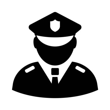 Polis memuru vektör simgesi