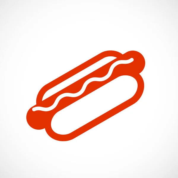 Hot Dog Ikona Wektor — Wektor stockowy