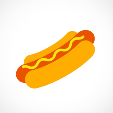 Hotdog vektör simgesi