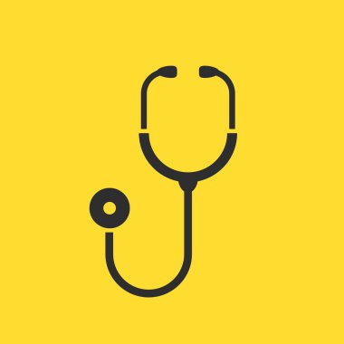 Stetoskop tıbbi alet simgesi