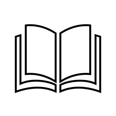 kitap satırı vektör simgesi