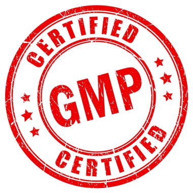 Kırmızı grunge pul gmp onaylı