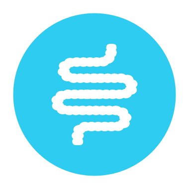 Bağırsak vektör simgesi