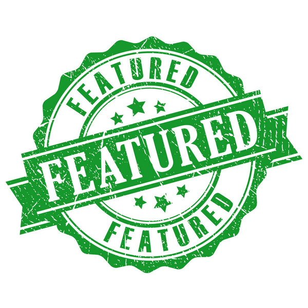 Featured product vector stamp