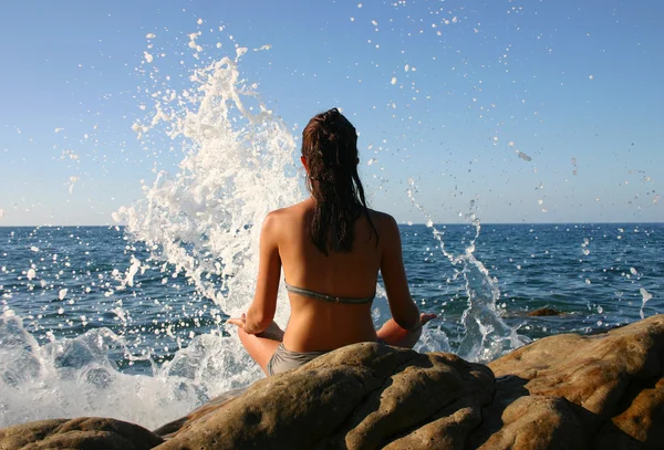 Sea meditation — Stock Photo, Image