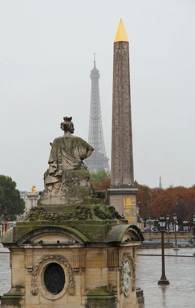 Πλατεία Place de la concorde στο Παρίσι — Φωτογραφία Αρχείου