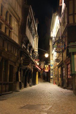 Ortaçağ yola mont saint michel