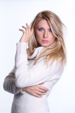 güzel sarışın model