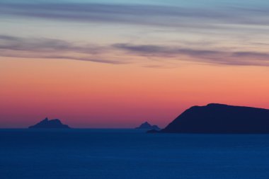 skellig kayalar alacakaranlıkta detay