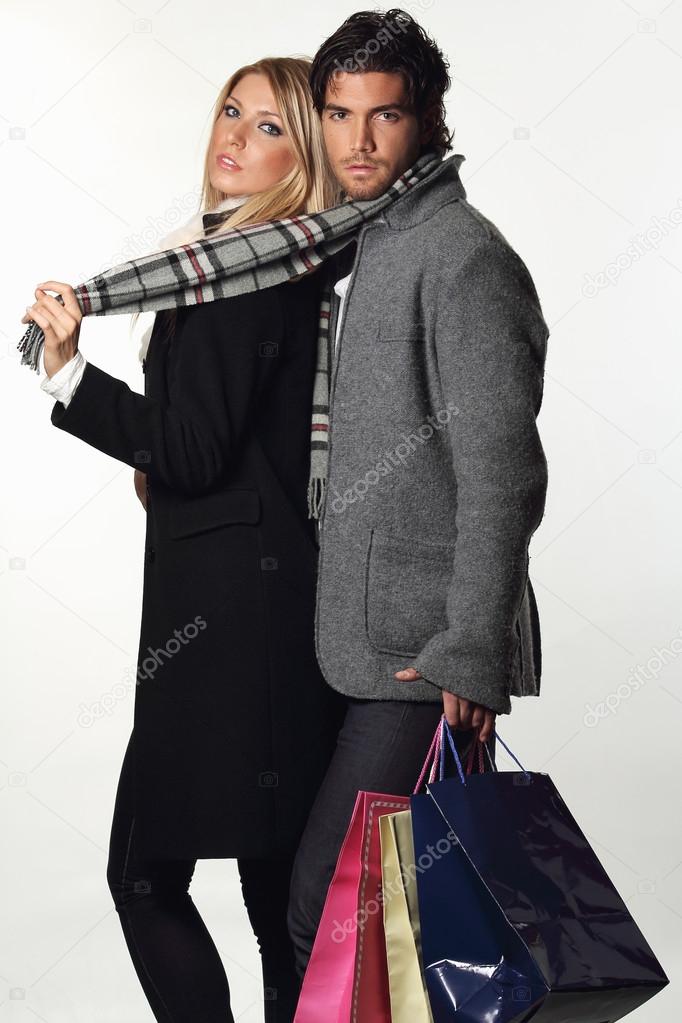 couple winter dress