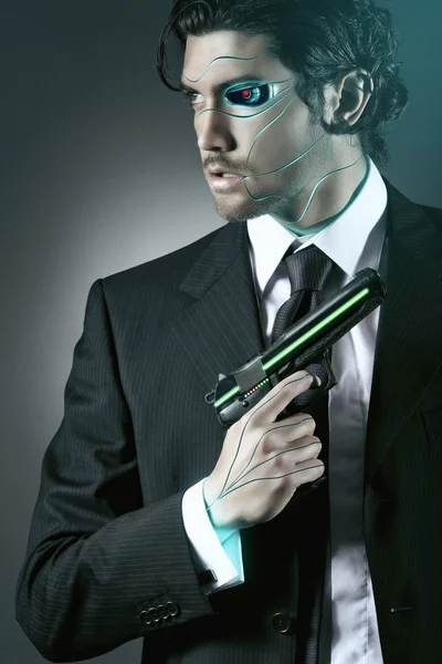 Cyborg spy — Stock Photo, Image