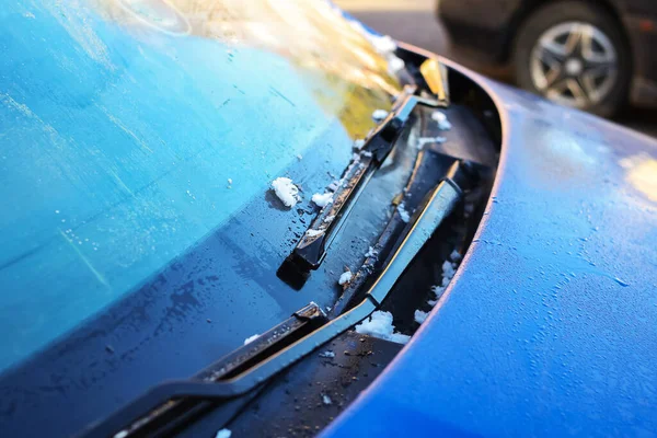 Ice Bloom Blue Surface Car — Stock Photo, Image