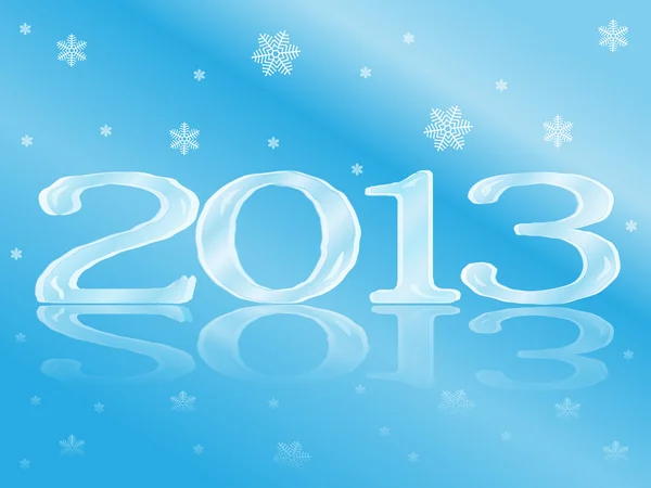 buz gibi yeni yıl kartı