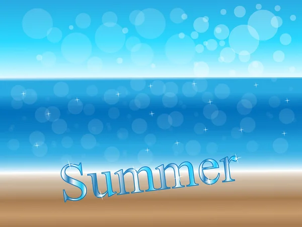 Sunny Summer Background — Stock Vector