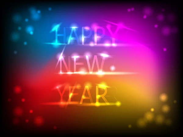 renkli yeni yıl kartı