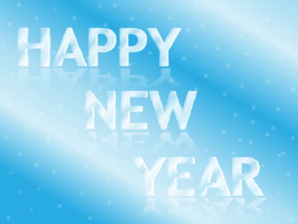 buz gibi yeni yıl tebrik kartı