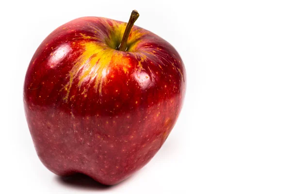 Schöner roter köstlicher Apfel — Stockfoto