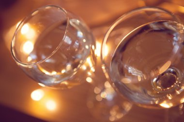 şarap Celebration.Glasses. Sevgililer günü kavramı.