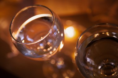 şarap Celebration.Glasses. Sevgililer günü kavramı.